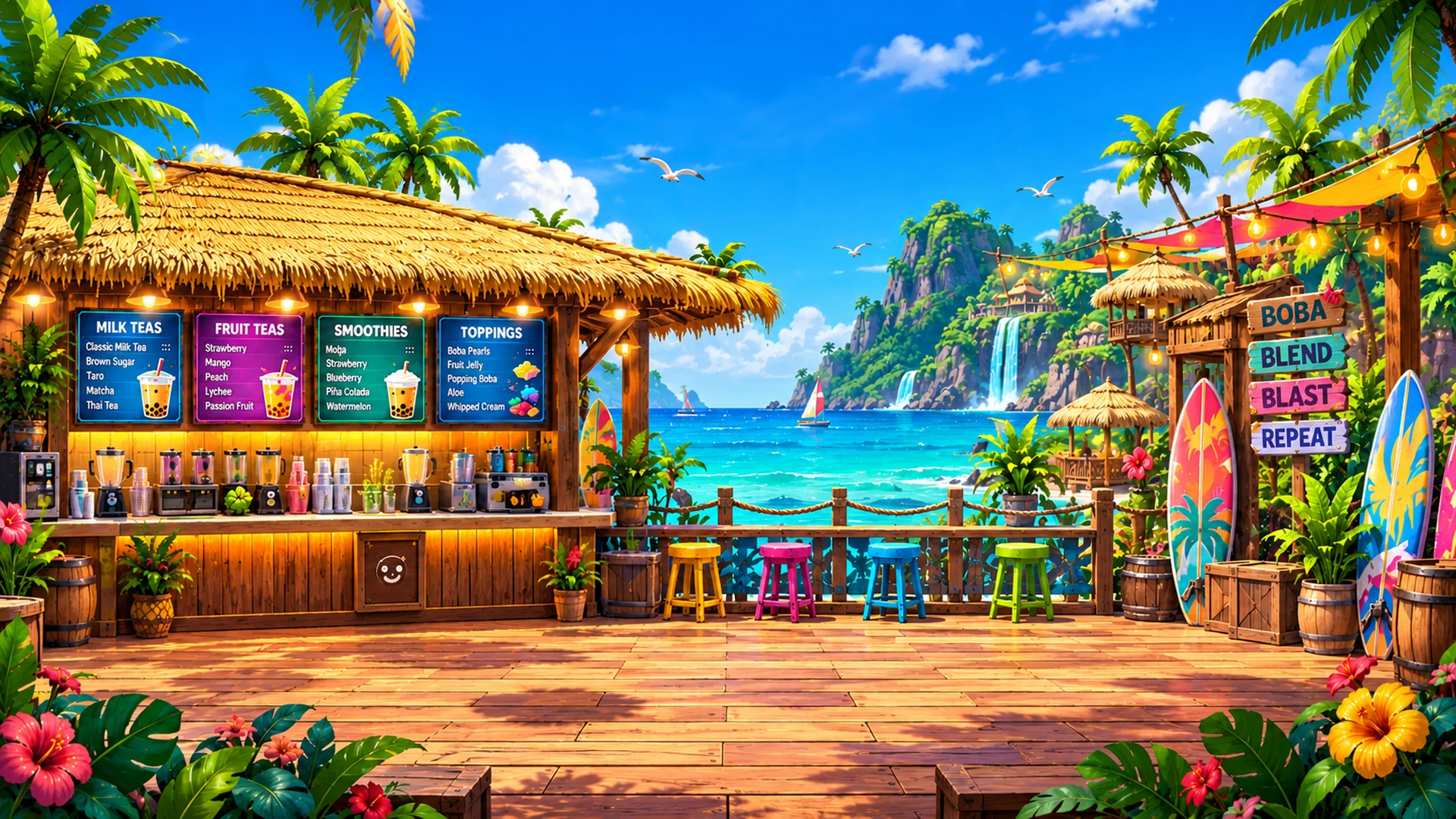 Sunny Tropical Beach arena